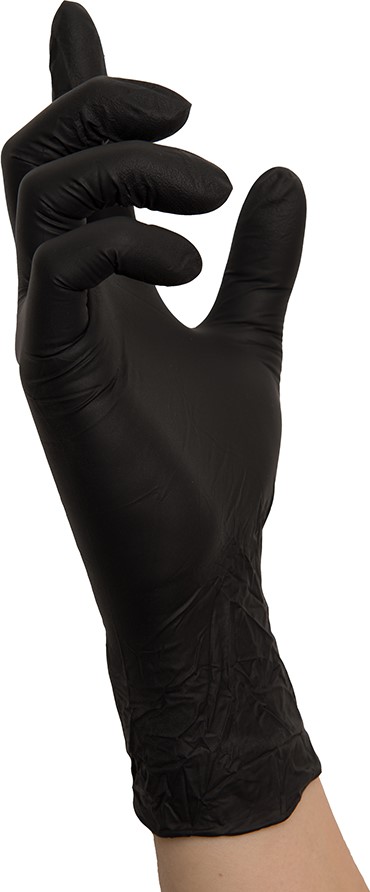 Jednorazowe rękawice nitrylowe Nitras Black Wive 8320 - 100 szt.