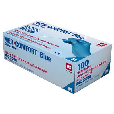 Rękawice jednorazowe nitrylowe Ampri Med Comfort Blue 100 szt 01192