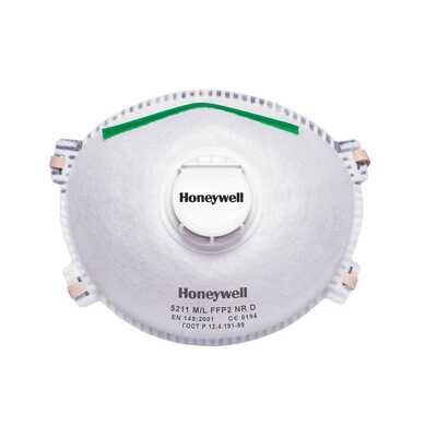 Półmaska ochronna jednorazowa Seria 5000 FFP2 5211 Honeywell z zaworkiem 1005586