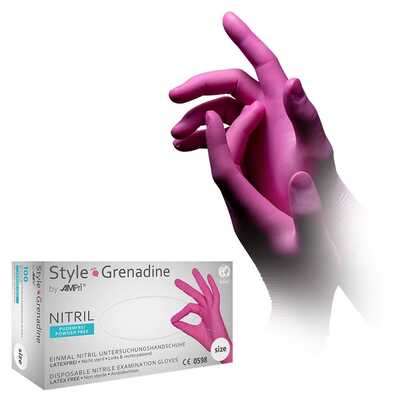 Jednorazowe rękawice nitrylowe Ampri Style Grenadine 01182 - 100 szt.