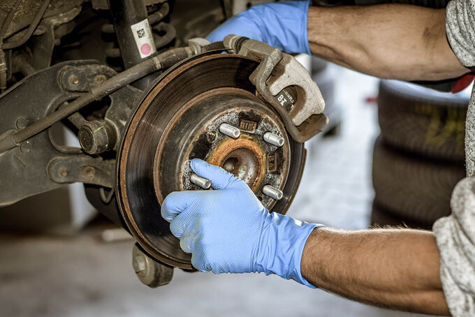 Jednorazowe rękawice nitrylowe Nitras Tough Grip N 8340 (300 mm) - 50 szt.