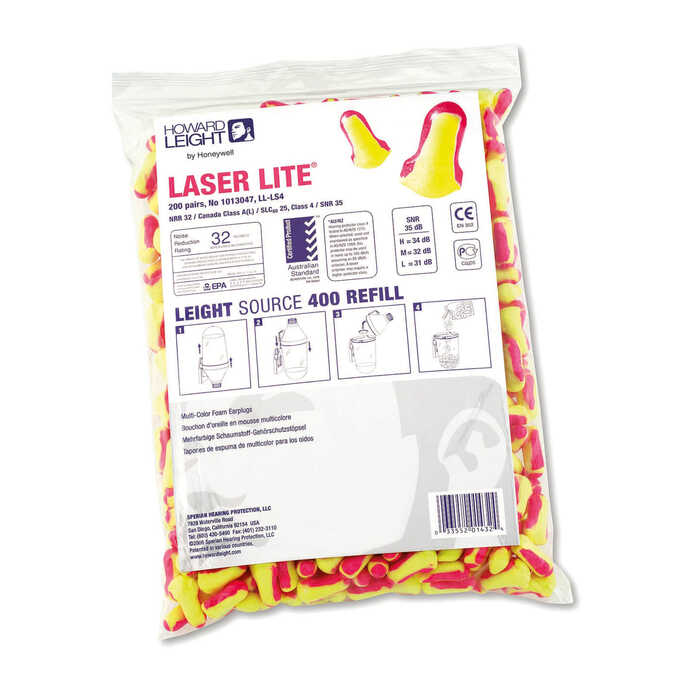 Zatyczki do uszu Honeywell Laser Lite 1013047 - 200 par