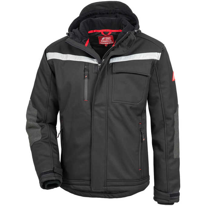 Kurtka zimowa Softshell Motion Tex Plus 7180W - czarna