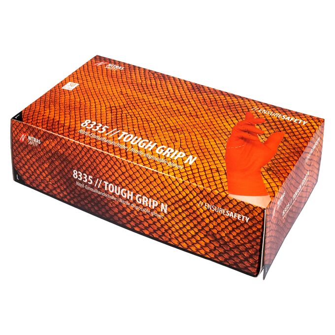 Jednorazowe rękawice nitrylowe Nitras Tough Grip 8335 - 50 szt.