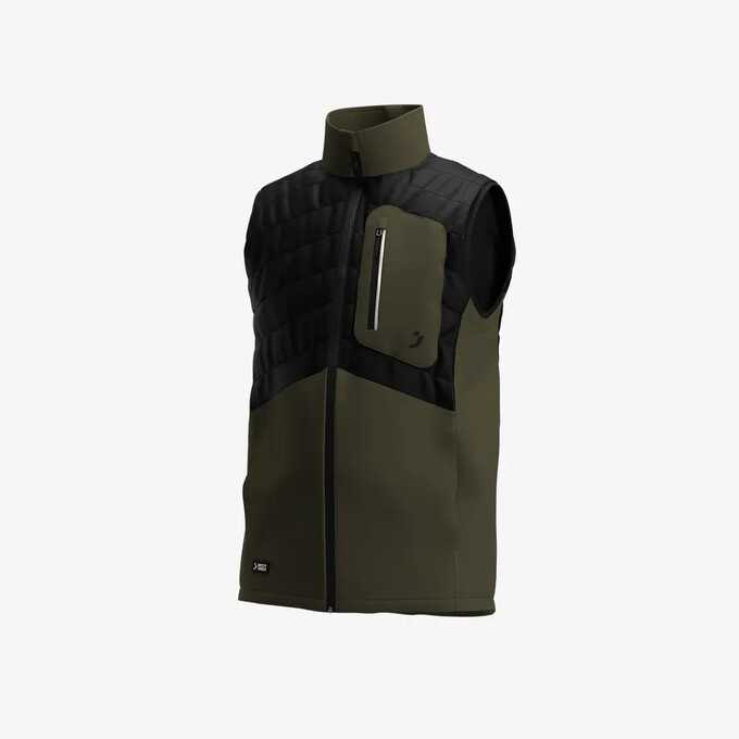 Kamizelka robocza męska Safety Jogger Oak Bodywarmer OAKBWARMM, kolor khaki/czarny