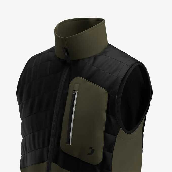 Kamizelka robocza męska Safety Jogger Oak Bodywarmer OAKBWARMM, kolor khaki/czarny