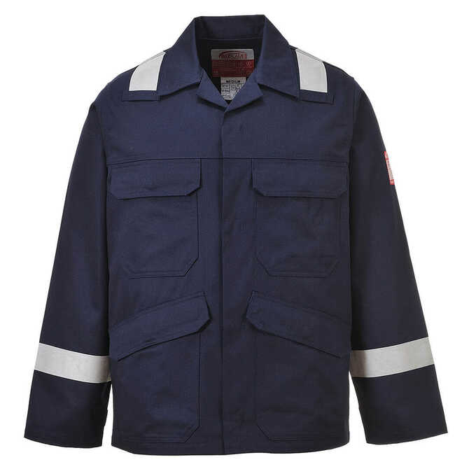 Trudnopalna bluza robocza Portwest Bizflame Plus FR25, granatowa
