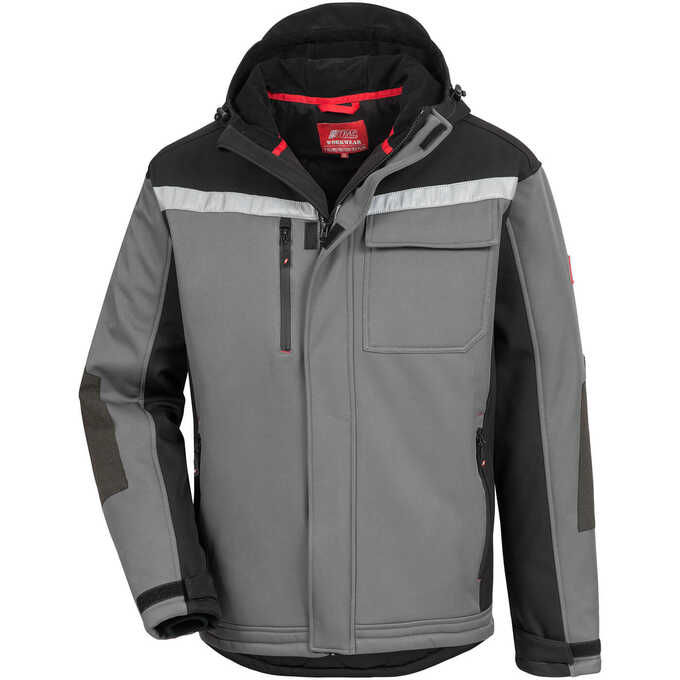 Kurtka zimowa Softshell Motion Tex Plus 7182W - szara