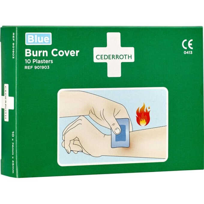 Opatrunek hydrożelowy na oparzenia Cederroth Burn Cover, art. 901903 - zestaw 10 szt.