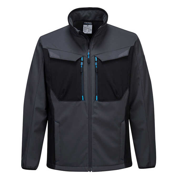 Softshell WX3, Portwest T750, metaliczny szary