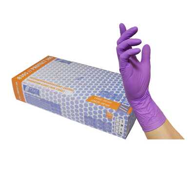 Jednorazowe rękawice nitrylowe Nitras Protect 300 mm - 8305 - fioletowe
