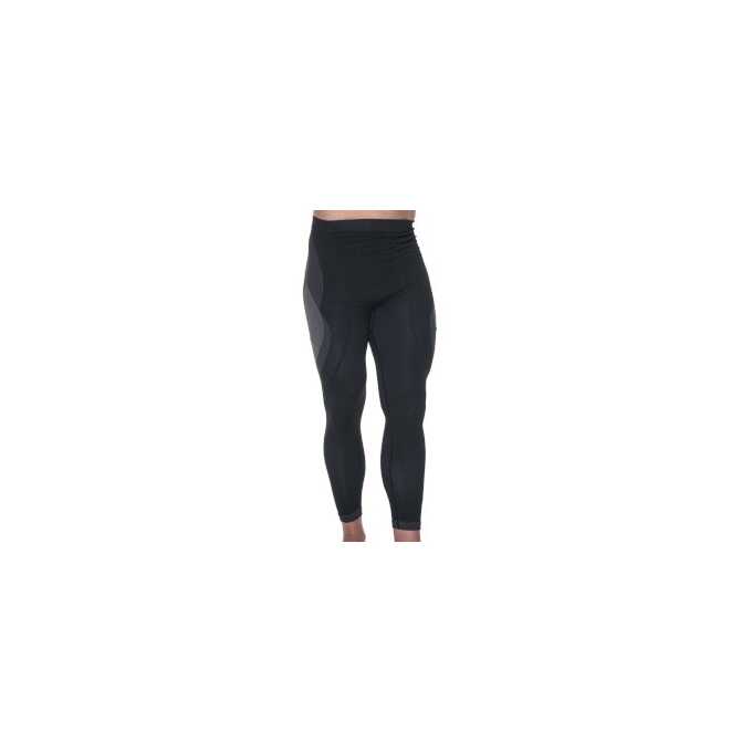 Spodnie legginsy bezszwowe męskie termoaktywne Promostars (Mark the helper) 77101, kolor czarny 