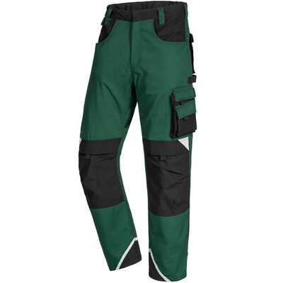 Spodnie robocze Nitras Motion Tex Plus 7614 zielone/czarne 