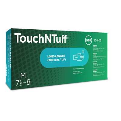 Jednorazowe rękawice nitrylowe  chemoodporne Ansell TouchNTuff 92-605 (300mm) - 100szt.
