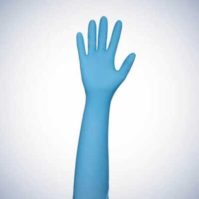  Rękawice jednorazowe nitrylowe Ampri Med Comfort Blue Ultra 400 box 50 sztuk