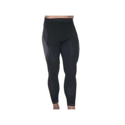 Spodnie legginsy bezszwowe męskie termoaktywne Promostars (Mark the helper) 77101, kolor czarny 