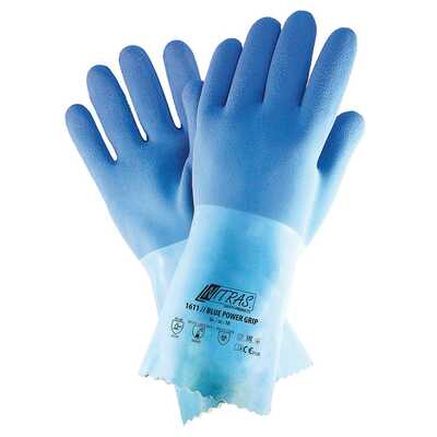 Rękawice ochronne chemoodporne Nitras Blue Power Grip 1611