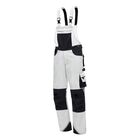 Ogrodniczki robocze Nitras Motion Tex Plus 7623, białe/czarne.