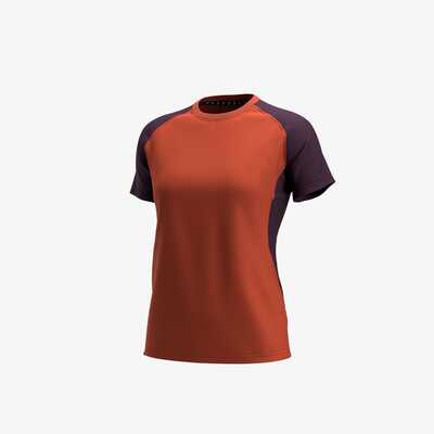 Koszulka robocza termoaktywna T-shirt damski Safety Jogger OAK.011837, czerwono-fioletowa