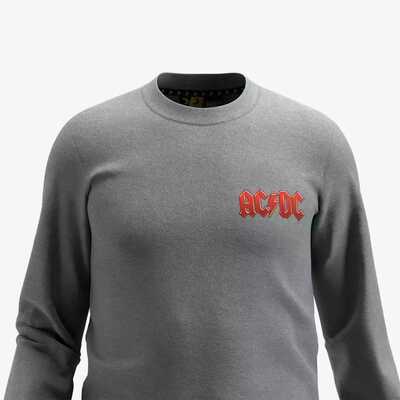 Bluza robocza AC/DC Safety Jogger 012830 ACCREWNECK-113, szara