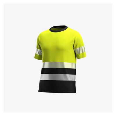 Koszulka robocza ostrzegawcza termoaktywna T-shirt męski Safety Jogger SCUTI 011954, żółto-czarna