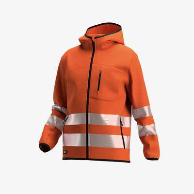 Bluza robocza z kapturem ostrzegawcza Hi-Vis Safety Jogger Scuti SCUHVHOOD-ORA 012554, pomarańczowa