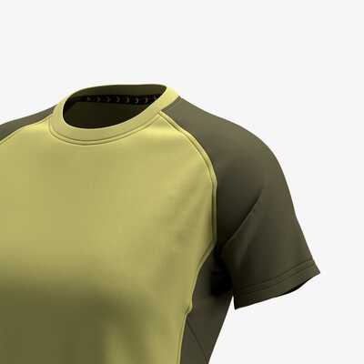 Koszulka robocza termoaktywna T-shirt damski Safety Jogger OAK.011856, jasnozielono-khaki