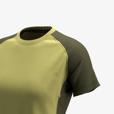 Koszulka robocza termoaktywna T-shirt damski Safety Jogger OAK.011856, jasnozielony-khaki