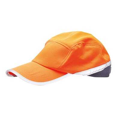 Odblaskowa czapka z daszkiem Portwest HB10, kolor pomarańczowy/granatowy