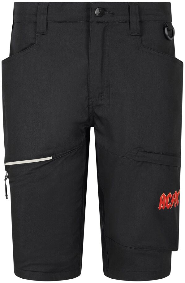 Spodenki robocze AC/DC Safety Jogger ACOAKSHORT, czarne/czerwone