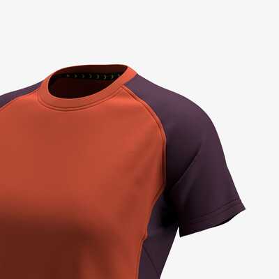 Koszulka robocza termoaktywna T-shirt damski Safety Jogger OAK.011837, czerwono-fioletowa