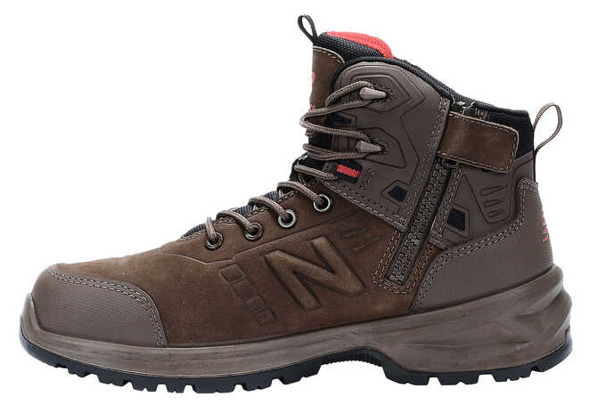 New Balance Calibre, buty ochronne, S3L FO HRO SR SC, chocolate, width 2E