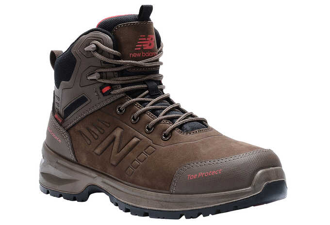 New Balance Calibre, buty ochronne, S3L FO HRO SR SC, chocolate, width 2E