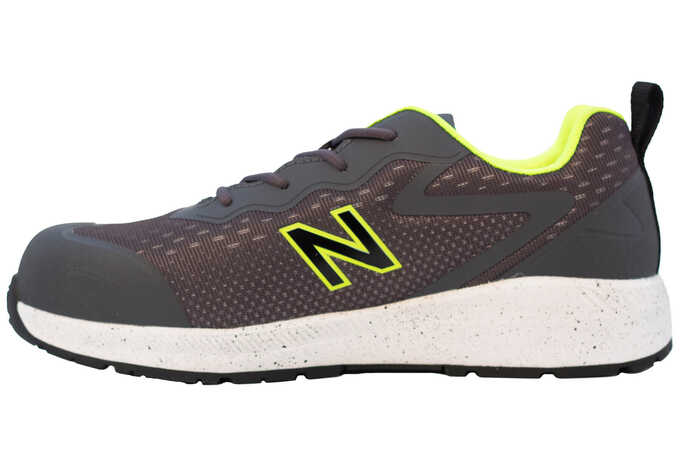 New Balance Logic, buty ochronne, S1 PL SR FO HRO, grey / lime