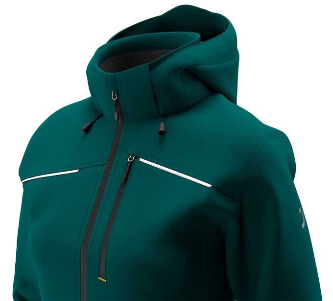 Kurtka damska softshell Safety Jogger Kasai KASSSHLW, turkusowa