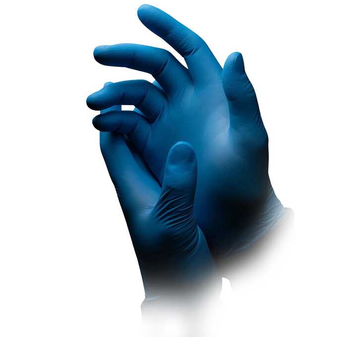 Jednorazowe rękawice nitrylowe Ampri Blue Eco Plus 01198 - 100 szt.