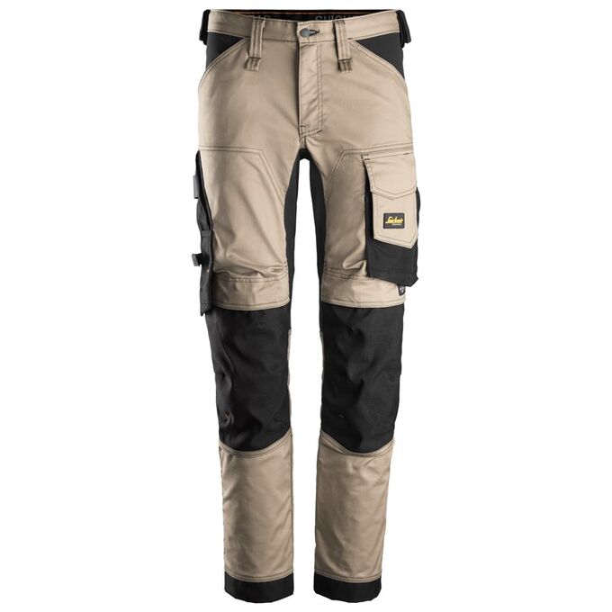 Spodnie robocze Snickers AllroundWork 6341, khaki-czarne