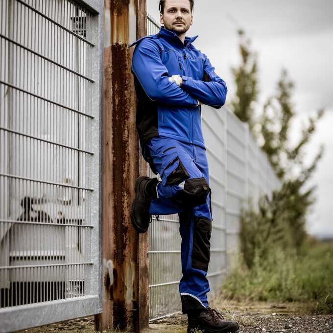 Kurtka robocza softshell Nitras Motion Tex Light 7156, niebieska/czarna