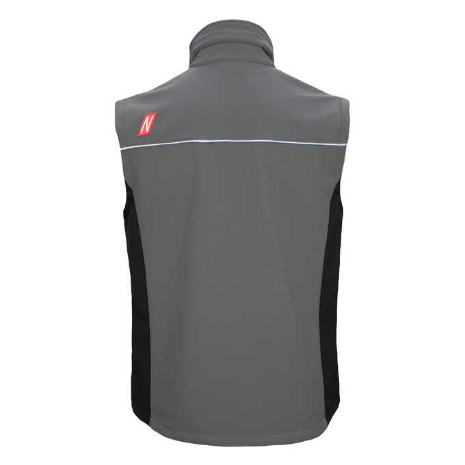 Kamizelka robocza softshell Nitras Motion Tex Light 7162, szaro-czarna