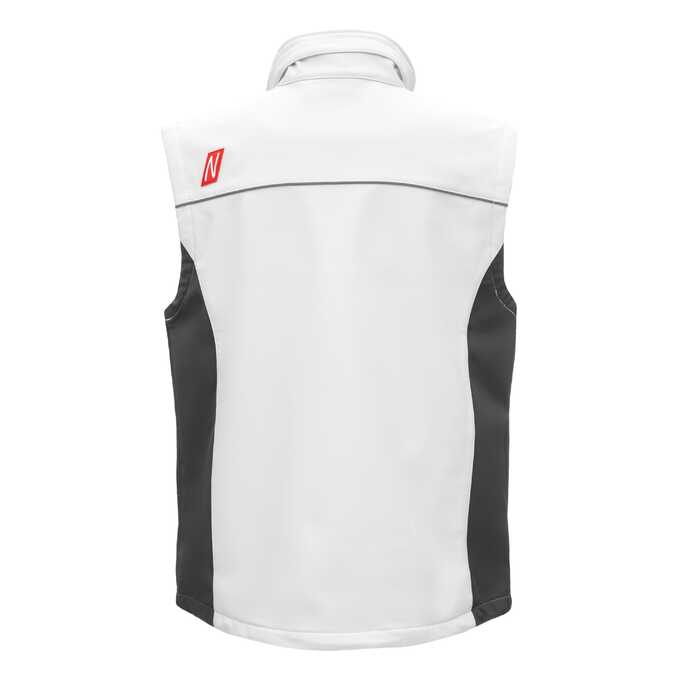 Kamizelka robocza softshell Nitras Motion Tex Light 7163, biało-szara