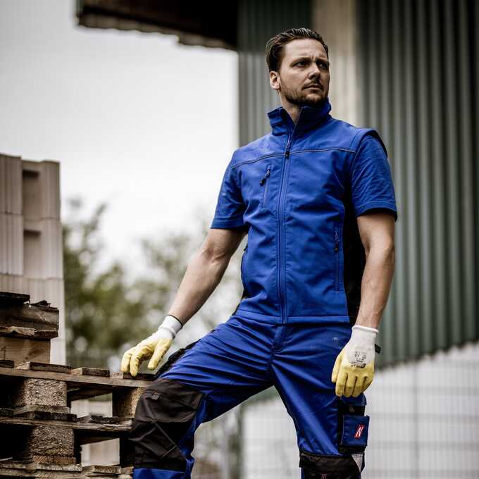 Kamizelka robocza softshell Nitras Motion Tex Light 7166, niebieska