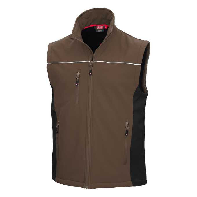 Kamizelka robocza softshell Nitras Motion Tex Light 7167, brązowa