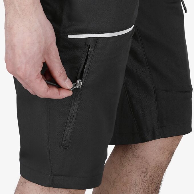 Spodenki robocze AC/DC Safety Jogger ACOAKSHORT, czarne/czerwone