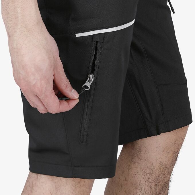 Spodenki robocze AC/DC Safety Jogger ACOAKSHORT, czarne/białe