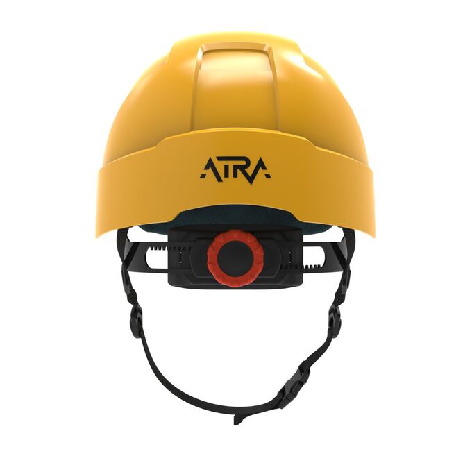 Kask ochronny PROTEKT ATRA 10V, żółty