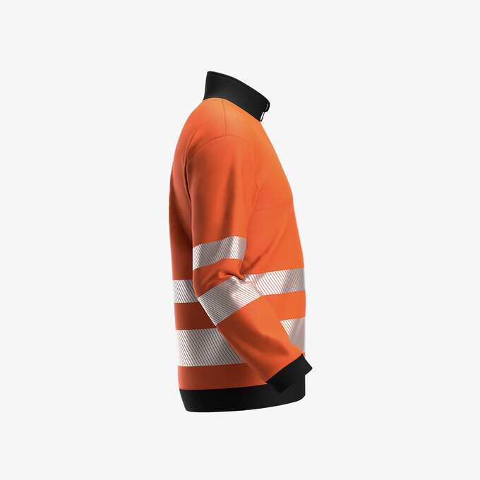 Bluza robocza polarowa z kołnierzem ostrzegawcza Hi-Vis Safety Jogger SCUTI 012558, pomarańczowa