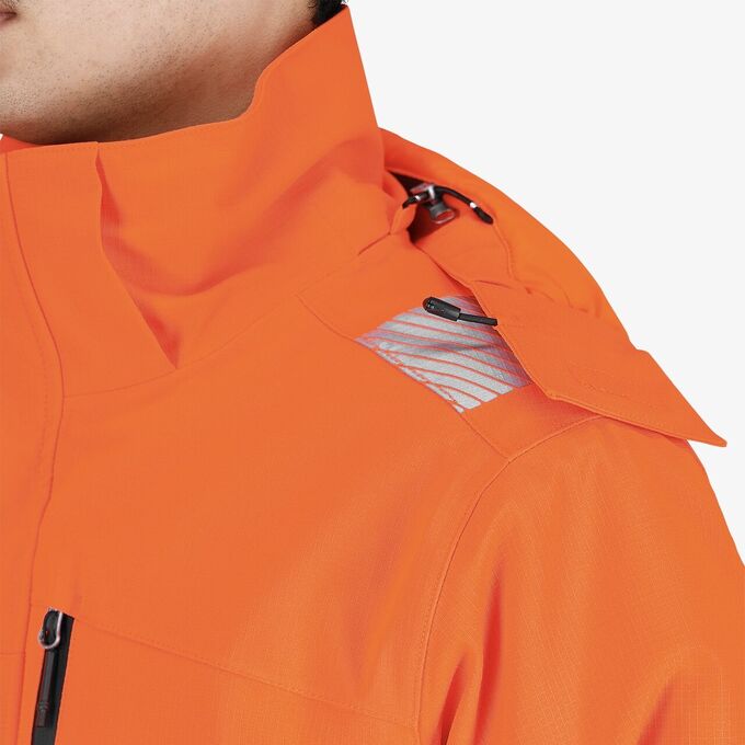 Kurtka zimowa ostrzegawcza Safety Jogger Scuti Hi-Vis SCUHVWJACM, neonowa pomarańczowa/czarna