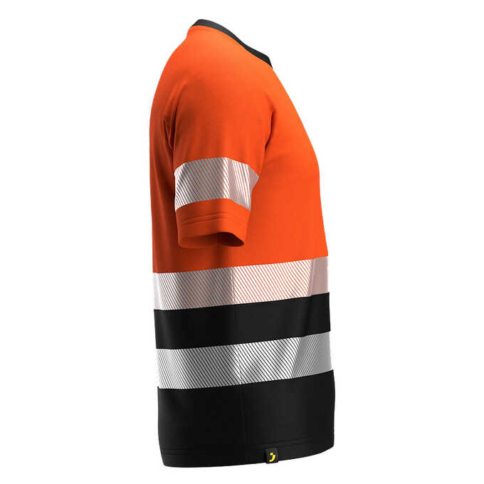 Koszulka robocza ostrzegawcza termoaktywna T-shirt męski Safety Jogger SCUTI 011955, pomarańczowo-czarna