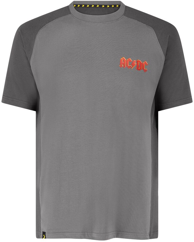 Koszulka robocza AC/DC Safety Jogger ACOAKTSM, szara/czerwona