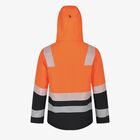 Kurtka zimowa ostrzegawcza Safety Jogger Scuti Hi-Vis SCUHVWJACM, neonowa pomarańczowa/czarna